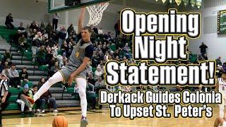 Colonia 46 St. Peter's Prep 40 | HS Basketball | Derkack Leads Opening Night Upset!