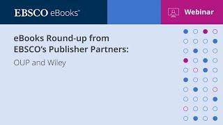 E-books Publisher Series: Oxford University Press and Wiley