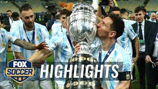 Messi captures elusive first international tournament title | 2021 Copa América Highlights