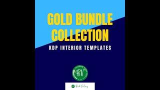 Amazon KDP Interior Templates Gold Bundle Collection