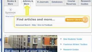 Drexel University Libraries Website Tutorial