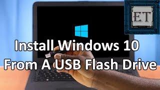 How to Install Windows 10 From a USB Flash Drive | Step by Step + Free Activation