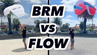 BRM vs FLOW on land flight test in 12kts & 18kts