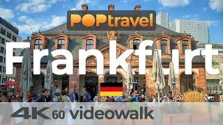 Walking in FRANKFURT (am Main) / Germany - 4K 60fps (UHD)