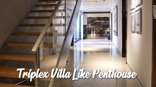 Triplex Villa Like Penthouse in Gurgaon #luxuryhomes #penthouse