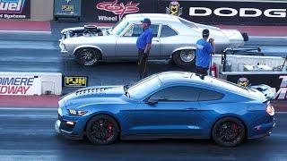 Old School vs Modern Muscle Cars - drag racing #musclecars #dragracing #shelbygt500