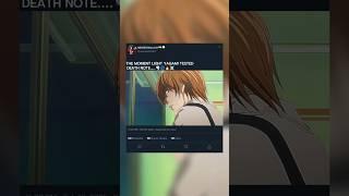 THE MOMENT LIGHT YAGAMI TESTED DEATH NOTE....️️||