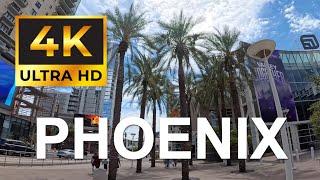 Phoenix 4K UHD Downtown Walking Tour 2024 