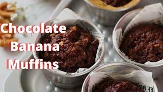 Chocolate Banana Muffins  | Banana Muffins | Chocolate Muffins | Media Entertainment