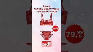 ⭐️ “Bayan Sütyen Külot Takım” sadece 79,99 TL! #tedi #tedidiscount #akıllıseçim #yılbaşı #içgiyim