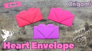 Easy Origami Heart Envelope – Perfect for Valentine’s Day! ️  DIY Paper Envelope Step By Step