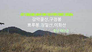 산석등산/Mountain /태안군-감악골산 구정봉 뾰루봉 징밑산 이화산