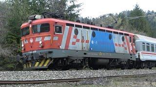 Croatian Railroad passenger train 4606, Locomotive: Asea Rb1 9178 1141 305-8, Zalesina 19.4.2022