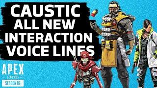 Caustic All Interaction Voice Lines | Apex Season 6