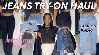 JEANS TRY ON HAUL ft FASHION NOVA & PLT | TANAANIA