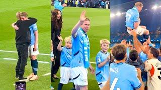 Kevin De Bruyne Emotional Manchester City Farewell At Etihad Stadium