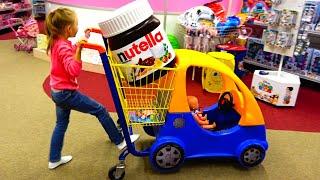 Polina and Supermarket song for kids