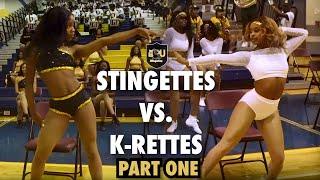 ASU Sensational Stingettes vs. KSU K-Rettes | 2022 Music Through the Streets Gym Battle | PART 1