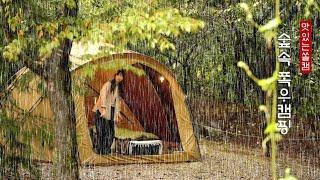 There was heavy rain in the forest  ·Fall rain camping ·Healing rain sound ASMR