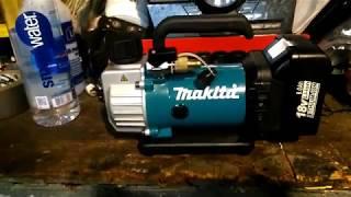 testing makita vacuum pump on scrap coil