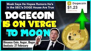 *CONCERNING* NEWS FOR ALL DOGECOIN/BTC INVESTORS WATCH! (ALL ALTCOINS NOW!) Elon Musk, Biden & Trump