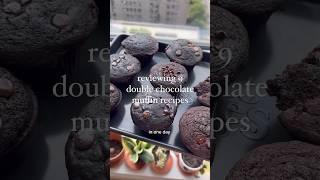 Reviewing 9 double chocolate muffin recipes, part 1!