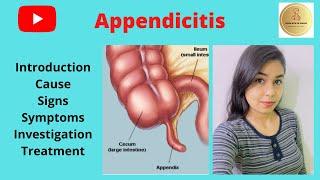 Appendicitis in Hindi- cause, sign, symptoms, investigation, treatment ||Learn with Dr. Shipra||