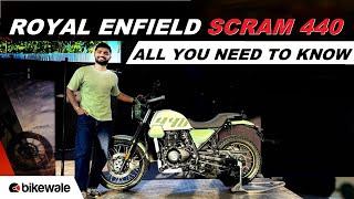 New Royal Enfield Scram 440 Walkaround | Exhaust Sound, Engine Specifications, Features | BikeWale