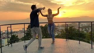 AMAZING SALSA Dance With Most Beautiful Sunset View!