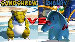 Pokemon battle revolution - Sandshrew vs Phanpy