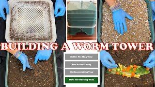 How To Add More Levels To Your Worm Tower From The Bottom Up | Vermicompost Worm Farm