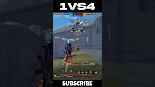 CS Rank | 1 VS 4 Impossible Clutch By SSR BOSS FF Guild Girl  #csrank #freefire #shorts