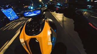 Untitled Night.  | Yamaha MT-07 Akrapovic & Quickshifter. [4K]