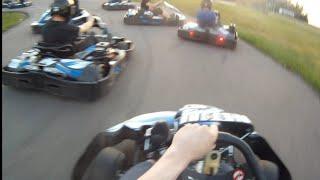 Wild rental karting race! From last to a heated battle for the lead! East Coast Karting