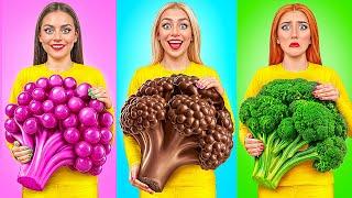 Gummy Food, Real Food vs Chocolate Food Challenge | Edible Battle by Multi DO Challenge