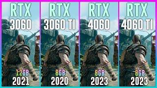 RTX 3060 vs RTX 3060 TI vs RTX 4060 vs RTX 4060 TI - Test in 25 Games