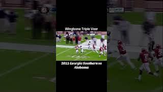 Wingbone Triple Veer - 2011 Alabama vs GSU #football #trending #collegefootball #alabama #rolltide