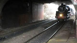 Davenport Railway Station    Steam Rail Excursion passes through Davenport heading  towards Buxton