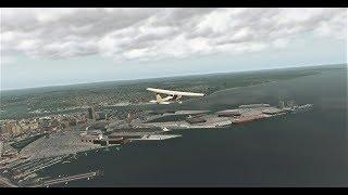 [X-PLANE 11.35] Rundflug über Southampton   TrueEarth Great Britain South