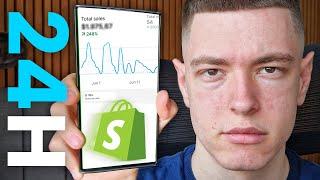 I Tried Shopify Dropshipping For 24H (Realistic Results)