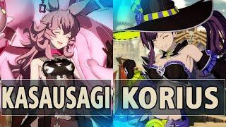 GBVSR:Kasausagi (Ferry) Vs Korius (Beatrix)| High Level Gameplay.