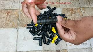 Pinolex® Drip Irrigation Accessories - 16MM Online Lateral Elbow, Straight, Tap & Tee Connectors