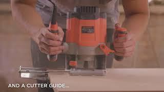 BLACK+DECKER 1200W 6.35mm Plunge Router