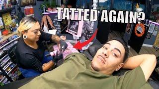 Getting my Inner Bicep Tatted By Glez | La Familia Tattoo Studio