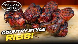 How to make Country Style Ribs on the Lone Star Grillz Pellet Smoker