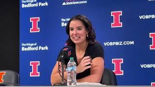 WBB:  Illini coach Shauna Green post game vs. Marquette