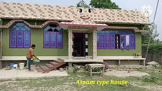 Assam type house design 4 bedroom || colour paint design best ideas