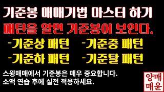 [주식]기준봉 매매기법 마스터 하기 - 패턴을 알면 기준봉이 보입니다.