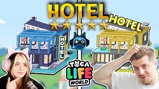 HOTEL in TOCA BOCA bauen! BUILD BATTLE Katja VS Rene in Toca Life World