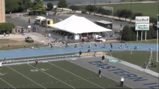 Shamier Little of Lindblom breaks the IHSA Class 2A 400M hurdles at 2012 Track